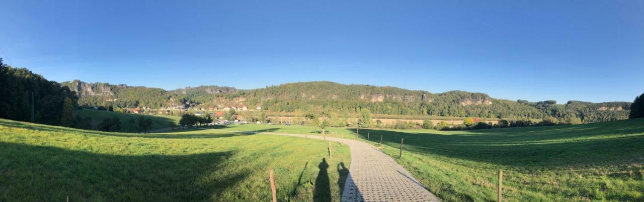 Moderne Pension Vonbartsch Mit Ladestation In Der Saechsischen Schweiz Struppen Extérieur photo